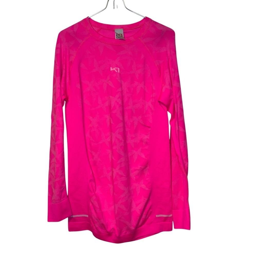 Kari Traa Women's Top Activewear Long Sleeve Butterfly Bass Layer Pink SizeL-XL